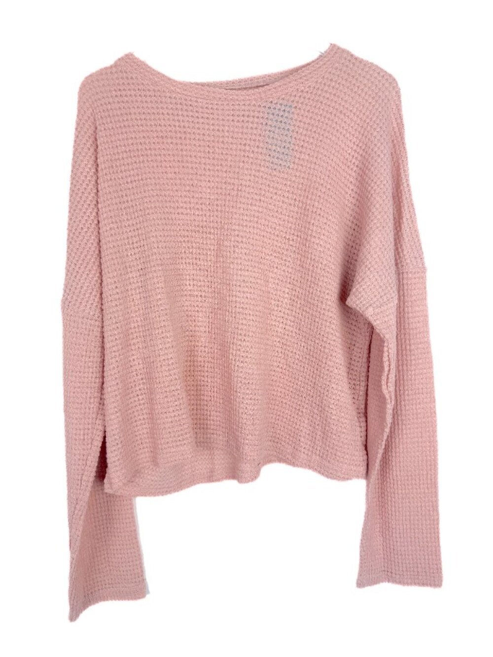 NWT Cupshe Relaxed Waffle Knit Pullover Sweater Size XL NEW
